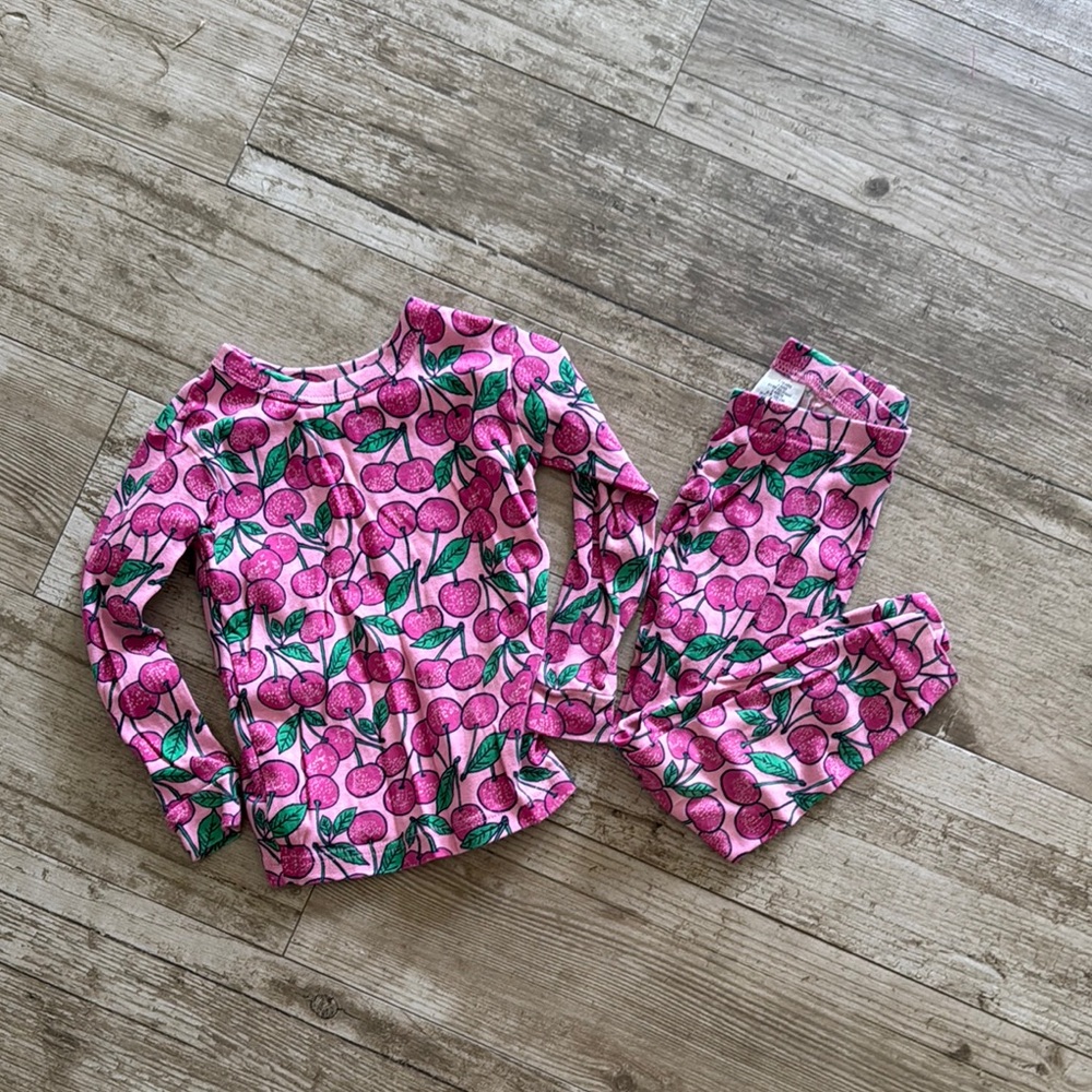 GAP Kids Pink Cherry Pajama Set